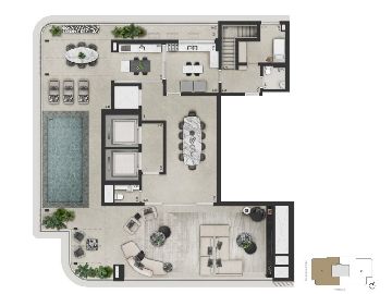 Planta padr�o- Final 01- Duplex superior- 516.4m�