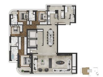 Planta padr�o- Final 01- 246.8m�