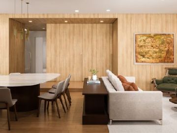 Perspectiva 3D Living, Estar e Jantar