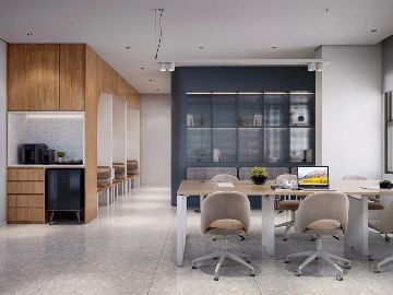 Perspectiva Ilustrada do Coworking