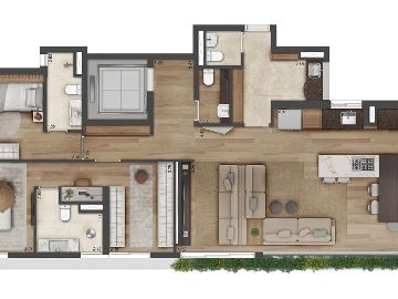 133m� - 2 su�tes. com 2 vagas
