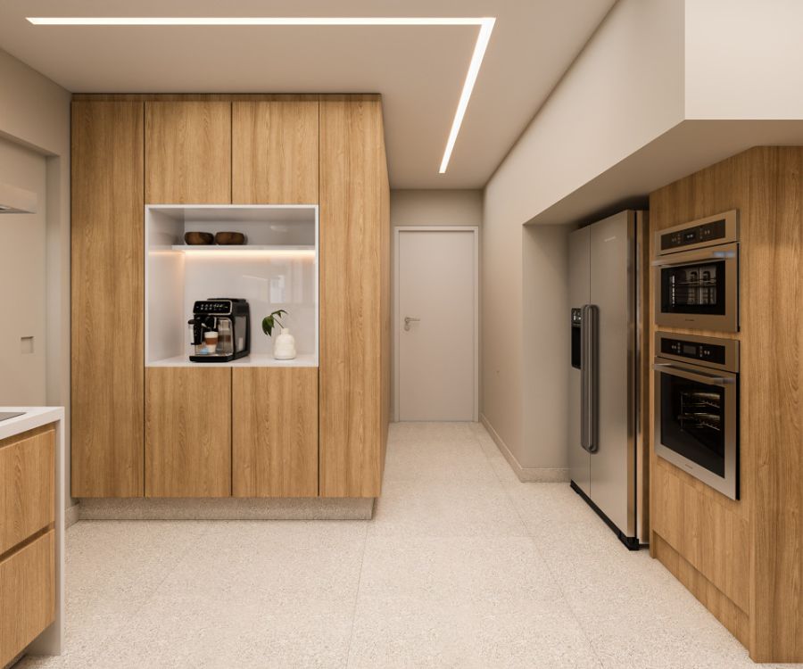 Perspectiva 3D da Cozinha