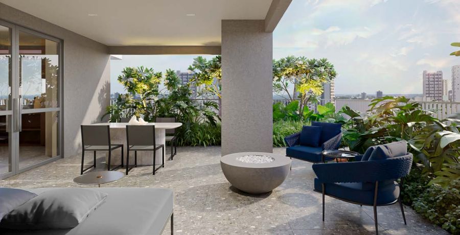 Perspectiva Ilustrada Preliminar Terraço Bar