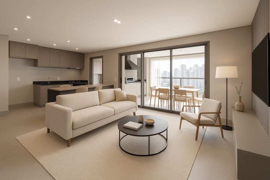 Perpesctiva Ilustrada de sugestão de decoração