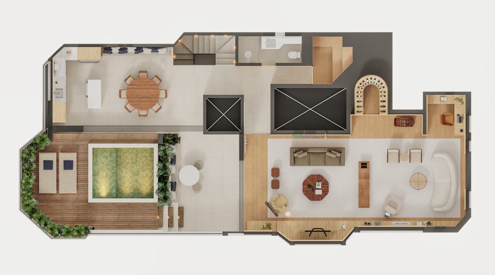 Piso Superior Op��o 1