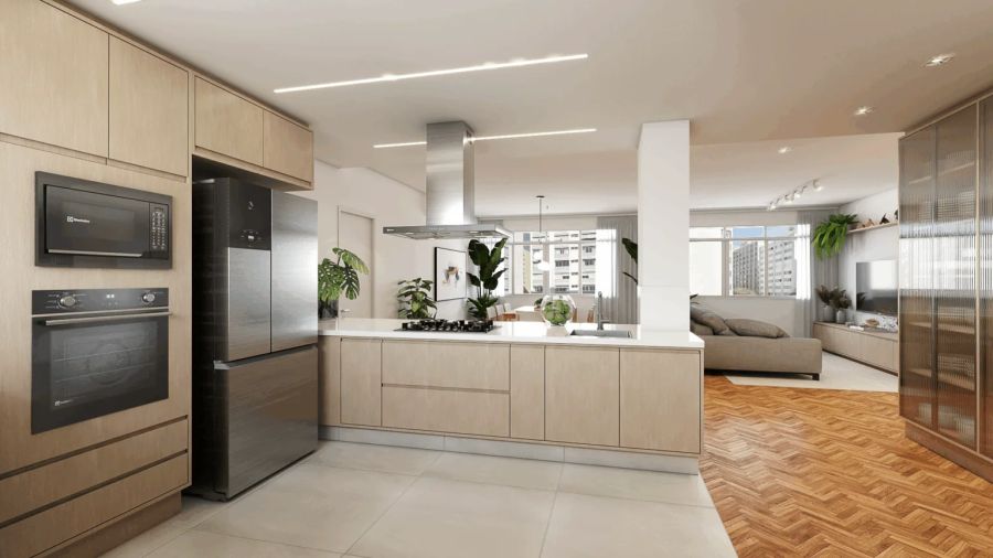 Perspectiva Ilustrada Cozinha