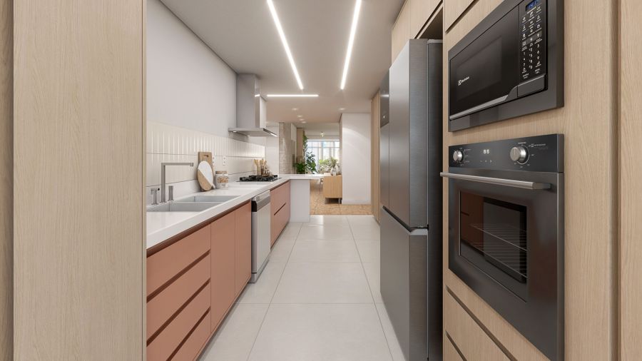 Perspectiva Ilustrada Cozinha 