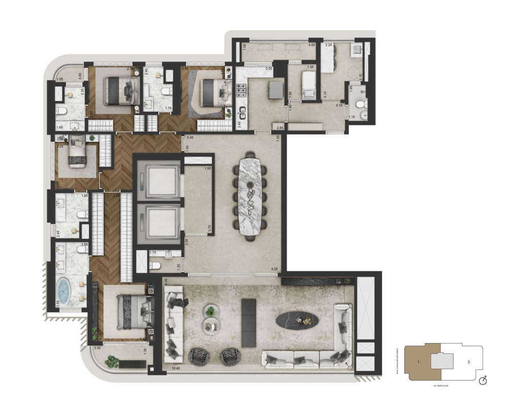 Planta padr�o- Final 01- 246.8m�