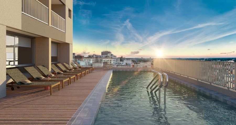 Perspectiva Ilustrada Preliminar Piscina