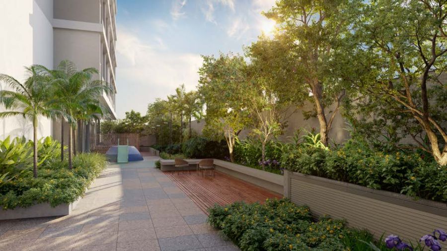 Perspectiva Ilustrada Preliminar Lounge Externo