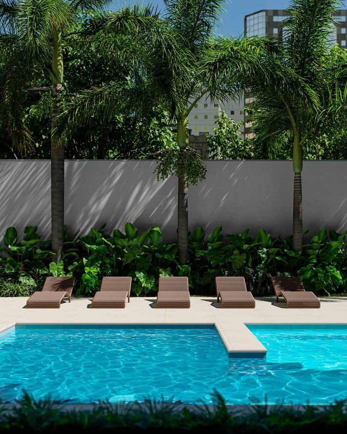 Perspectiva Ilustrada da Piscina