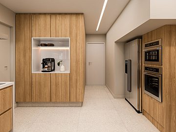 Perspectiva 3D da Cozinha