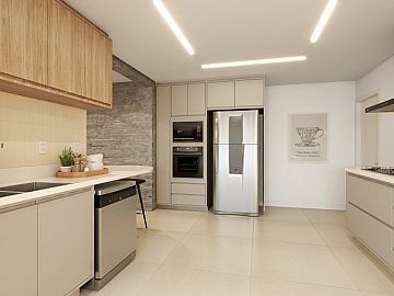 Perspectiva Ilustrada da Cozinha