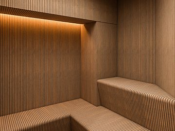 Perspectiva 3D Sauna