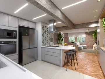 Perspectiva Ilustrada Cozinha