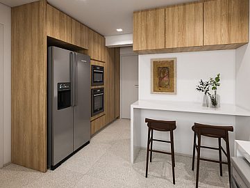 Perspectiva 3D Cozinha