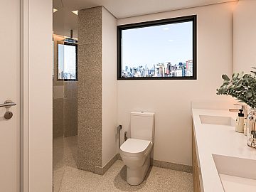 Perspectiva 3D do Banho Mster