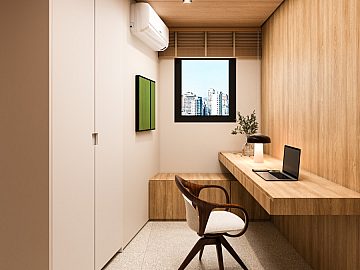 Perspectiva 3D do escritrio