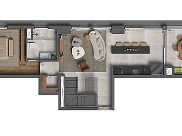 Apto 158m� com 3 dorms com 1 su�te